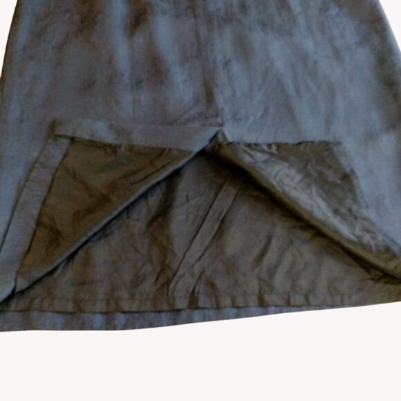 Vintage Skirt 16 Silk Lined Zip Blue - Picture 9 of 10